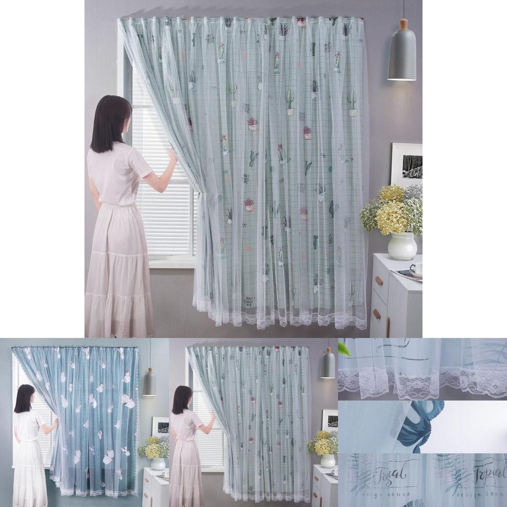 Versatile Blackout Window Curtain With Self-adhesive Velcro For Effortless Home Decor Enhancement
