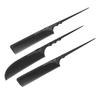 Tail Comb Professional Grade Heat Resistant Hairdressing Styling Salon Combs for All Hair Types Blac
