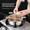 Rust Resistant Non-Stick Egg Poacher Pot Stainless Steel Soup Pot Multi Purpose Steamer  Meal Prep