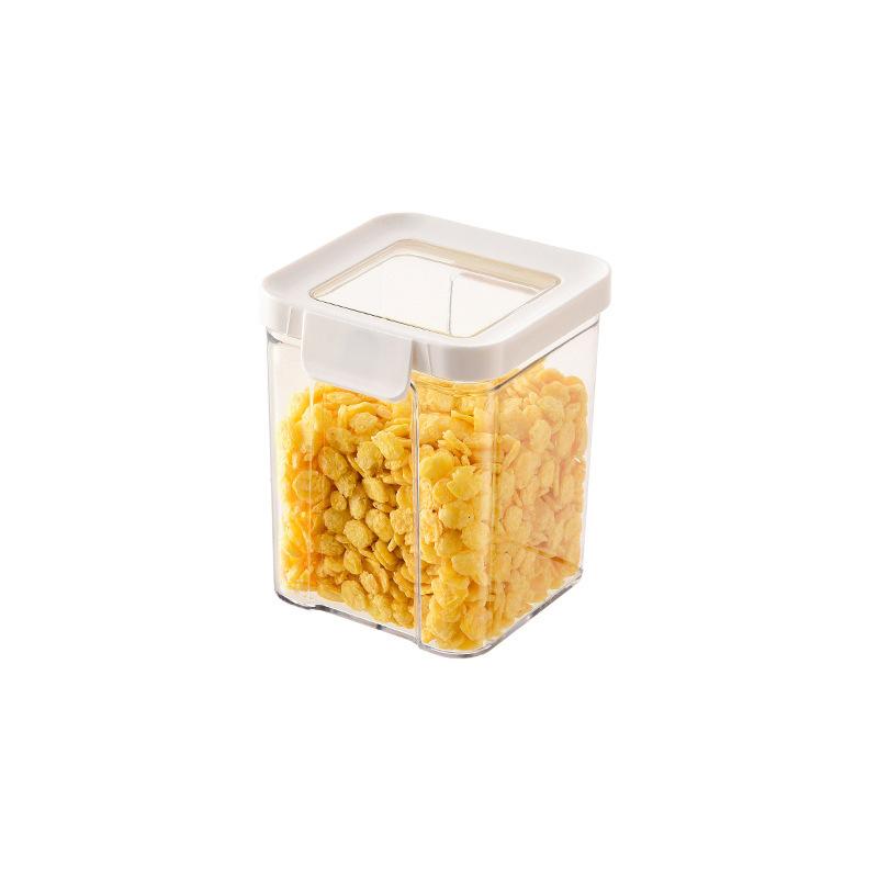 White Cover Multi-grain and Mixed-nut Dry Fruit Snack Sealed Container Plastic Storage Container Insect-proof Storage Box