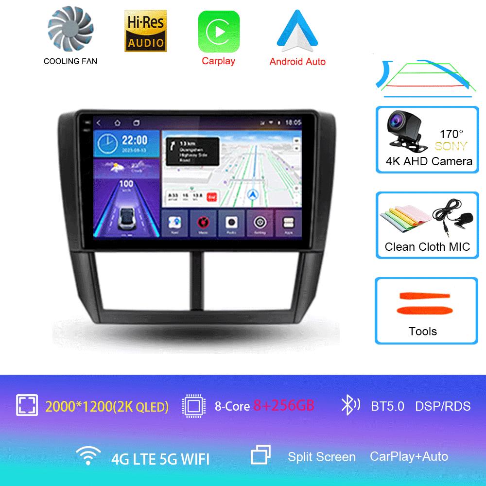Android 14 For Subaru Forester3 SH 2007-2013 Subaru Impreza GH GE 2007-2011 Car Radio Navigation Multimedia Video Player Stereo