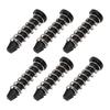 100Pcs Fastener Set 18.6mm Heatsink Mount Pin Round Head Plastic Cooler Mount Clip Black Heatsink Fastener Cooler Assembly