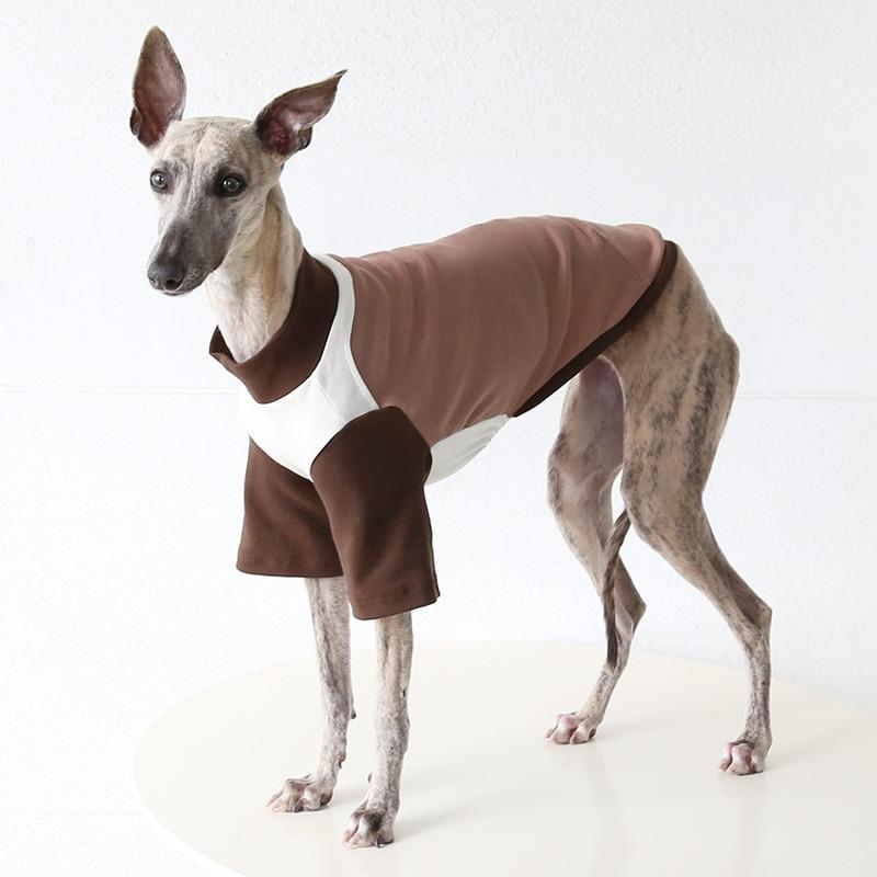 Italian Greyhound Hound Two-Legged Clothes 3colors Fashionable Multicolor Soft Comfortable Elastic Fashion Patchwork Dog Clothes