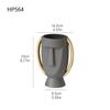 Ceramic People Face Statue Creative Wine Cabinet Decoration Ornament TV Cabinet Desktop Crafts Living Room Home Decoration