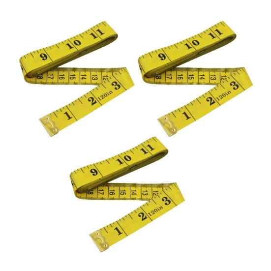 3Pcs 1.5M/60-inch Double-sided Tape Measure Mini Soft Measuring Tape Portable Tailor Sewing Cloth Weight Loss Body Measuring Tape Flexible Ruler Tape