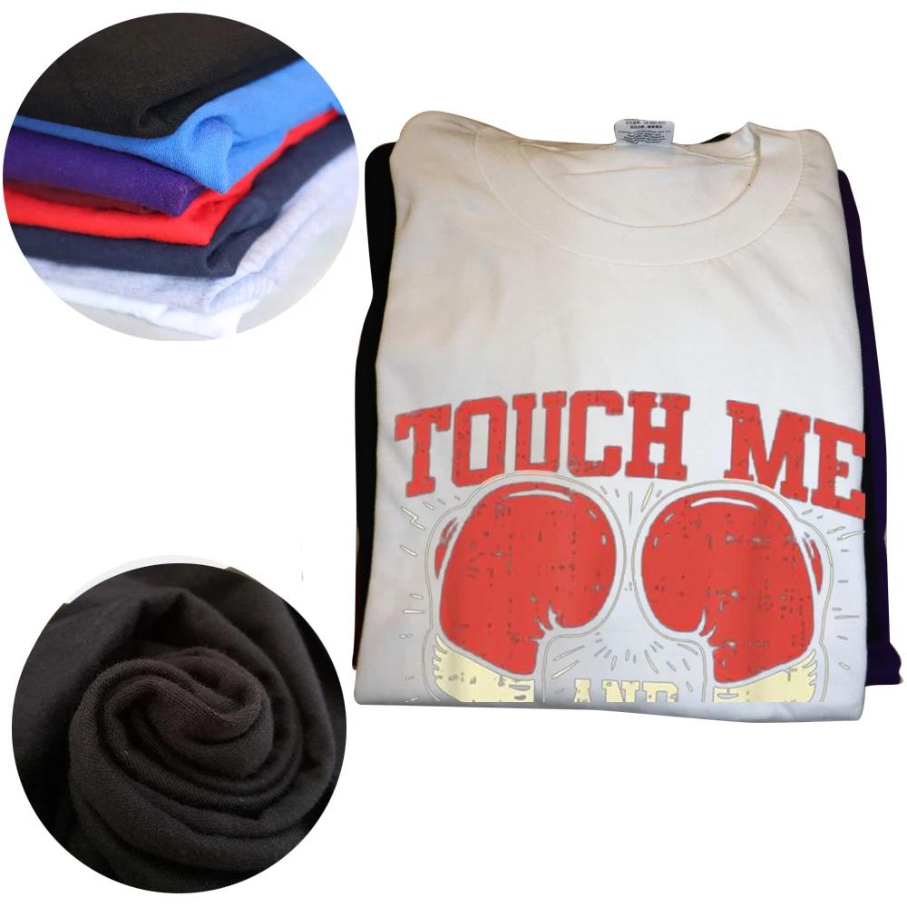 Funny Touch Me and Your First Boxing Lesson Is Free T Shirt Graphic Cotton Streetwear Short Sleeve Birthday Gifts Summer T-shirt