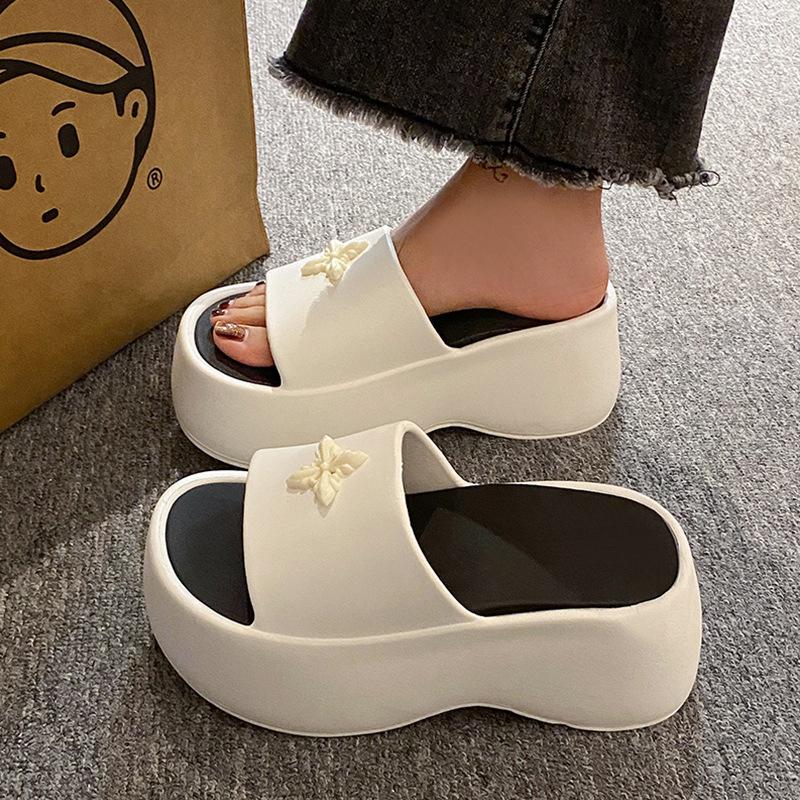 Fashion Womens Slippers 2025 Summer New Heightened Thick-Soled EVA Indoor Sandals Non-Slip And Deodorant Fashion Slippers Women