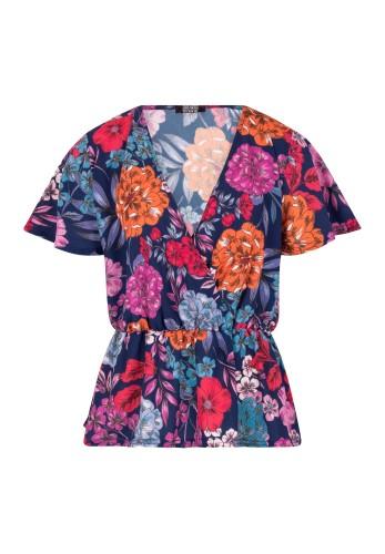 Girls On Film Damen/Damen Jackson Mock Wrap Bluse