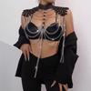 Bead Chain Tassel Body Jewelry Crop Top