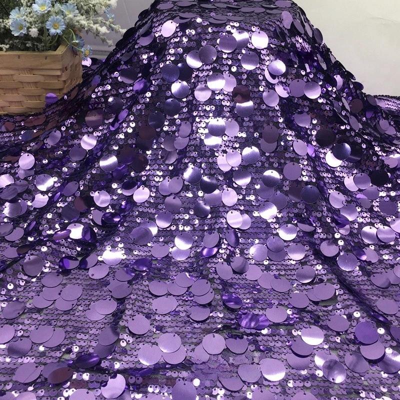 1yards 5+18mm Silver Shiny Beaded Fabric for DIY Sewing Stage & Costume Dress Background Clothing Supplies Handmade DIY Etc.