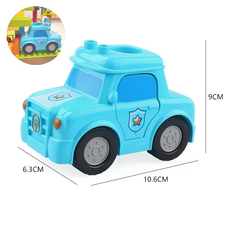 Big Size Building Blocks Marble Race Run Maze Games Compatible Large Bricks Running Ball Chute Giraffe Kids Gift Educational Toy