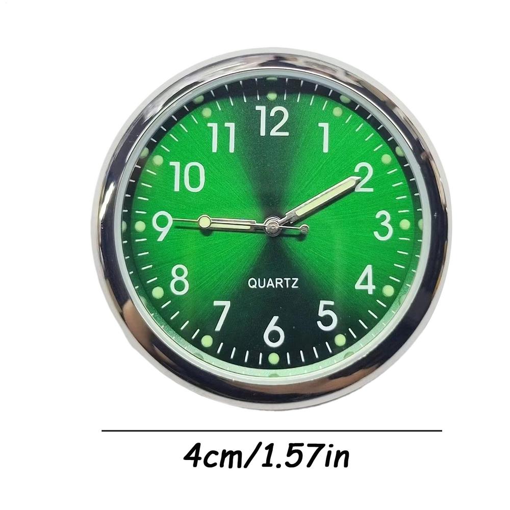 

Car Clock Quartz Luminous Vintage Watch With Clip And Sticker Pocket Clock For Car Dashboard Motorcycle Vehicle Interior Vent зелений