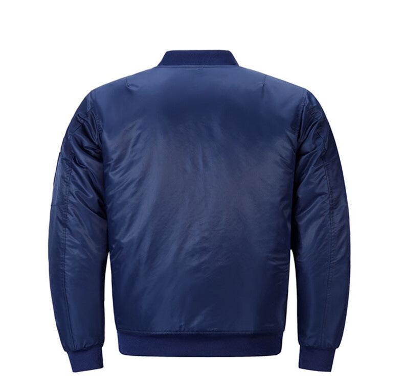 Chaqueta Bomber Ajustada para Hombre - Elegante Ropa Exterior Acolchada de Algodón para Primavera y Otoño