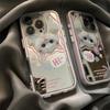 Cute Kitten Greet Colorful Mirror for Apple 16/15iphone13XR/MAX Huawei Mobile Phone Case
