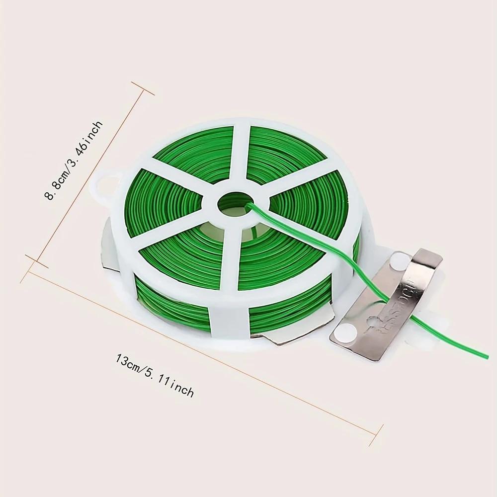 1 Roll-Gardening Binding Line Plastic Thin Wire Garden Fixed climbing Rattan Binding Wire Packaging With Shear Binding Line