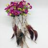 Haarschmuck Damen Hippie Verstellbarer Kopfschmuck Boho Pfauenfeder Haarband Stirnband