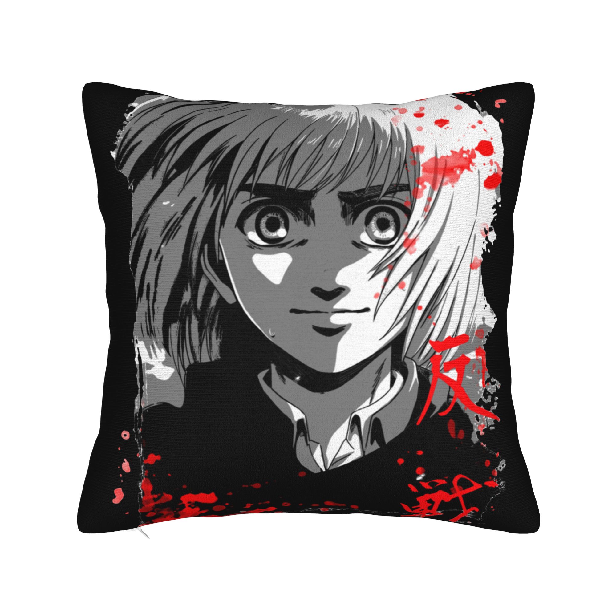 

Sasha Attack on Titan Pillowcase Printing Polyester Cushion Cover Decorative AOT Pillow Case Cover Car Drop Shipping 45X45cm 50cmx50cm