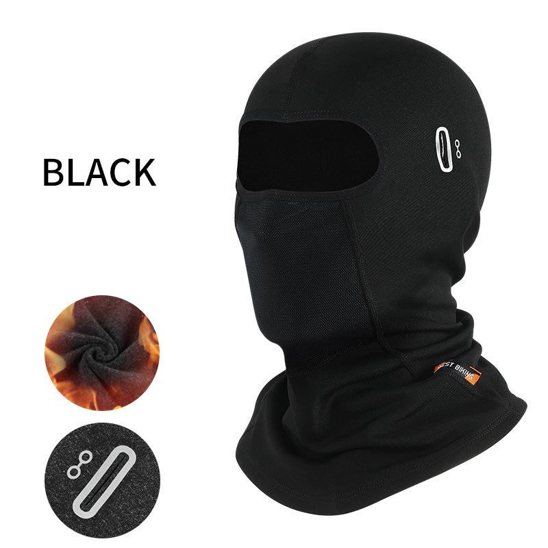 Masque intégral chaud Hiver Cyclisme Moto Moto Casque intégral pour Hommes Femmes Sports Anti-poussière Coupe-vent Écharpe Coiffure