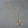 Vintage Heavy Industry Creates Double-Sided Embossed Sun God Apollo Ancient Coin Natural Pearl Pendant Necklace