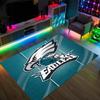 Tappeto in Cristallo Velluto Design Philadelphia Eagles Accogliente Non?Tappeto Stampato Antiscivolo per Camera da Letto Soggiorno Ingresso