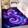 1PC Glowing seahorse in cosmos Print Carpet Rug for Living Room Bedroom Sofa Doormat Home Decor Non-slip Floor Mat