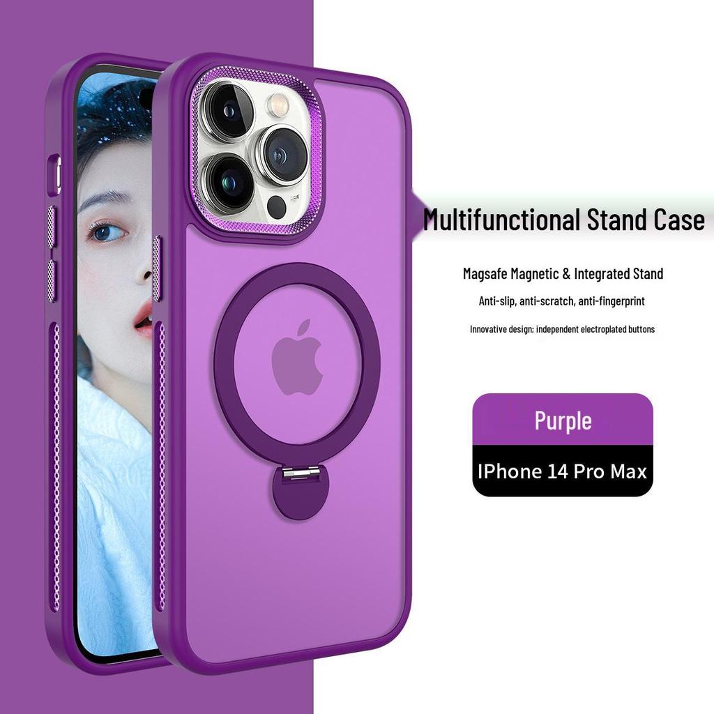 iPhone 17 Pro Max 360° Magnetic Stand Case with Heat Dissipation & Full-Coverage Anti-Drop Protection