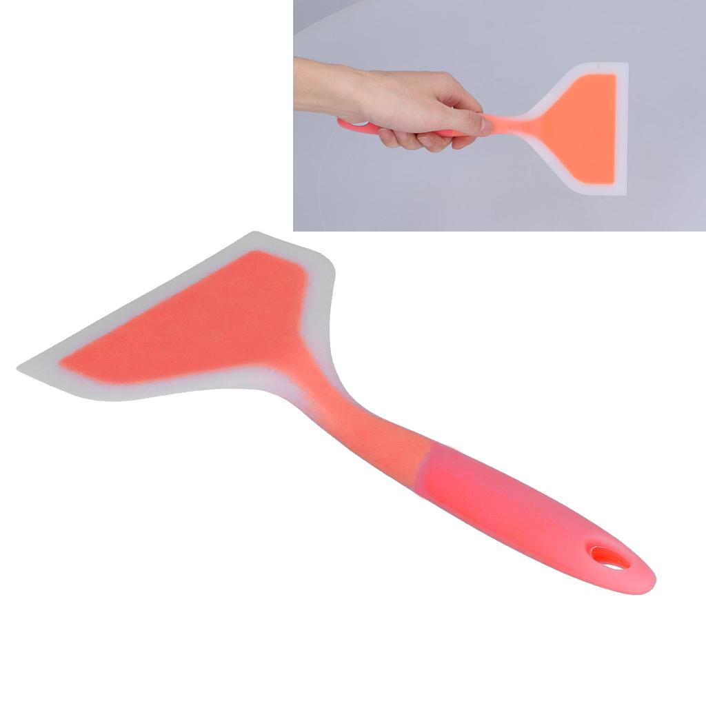 Cooking Spatula Transparent Twocolor Silicone Wide Mouth Frying Spatula Pancakes Fried Shovel for Home Kitchen