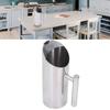 Stainless Steel Material Stainless Steel Water Pitcher Ergonomic Handle Silver Stainless Steel Water Jug 1L Capacity Ice Guard