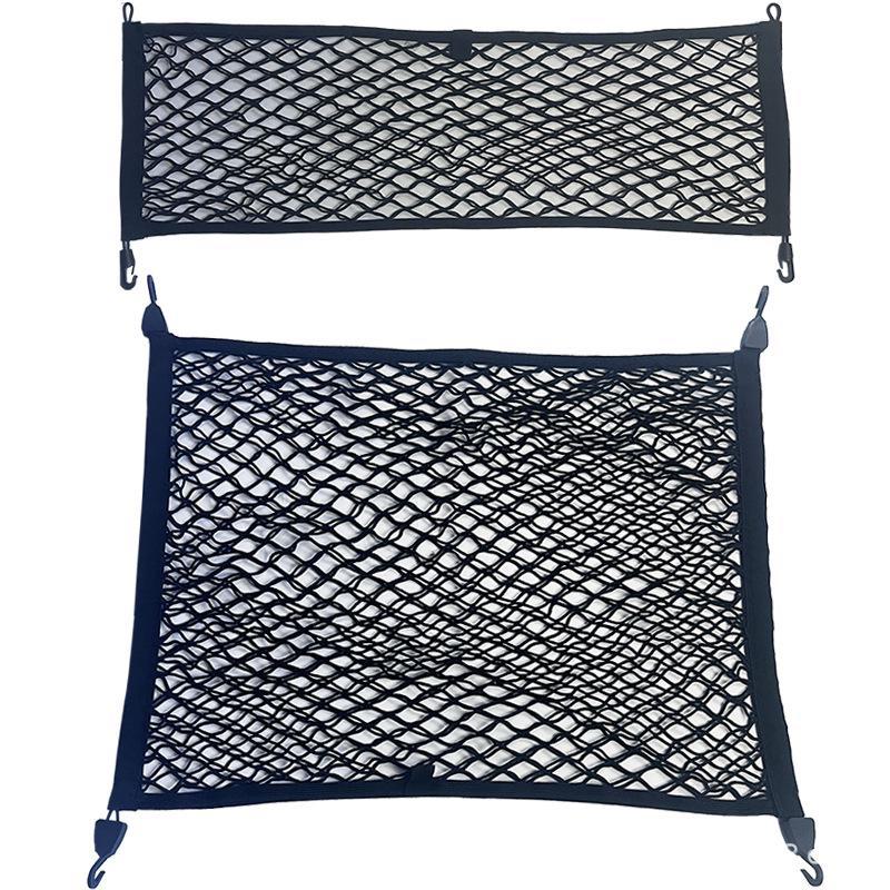 SUV Trunk Storage Net Bag - Car Organizer for Keeping Items Secure in the Trunk.