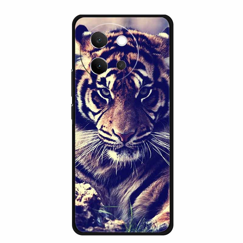 For Vivo V40 Lite Case Black Silicone Soft Back Cover Case For Vivo V40 Lite 5G Phone Case Cover V 40 V40lite 6.78" Funda Coque