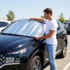 Car front windshield sunshade (large size - -coated model) - Sunscreen, heat insulation, sunshade panel