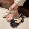 Spring/Summer High Heels with Skirts High Heels Pearl Buckles Mary Jane Business Women's Shoes Banquet Casual Shoes for Women