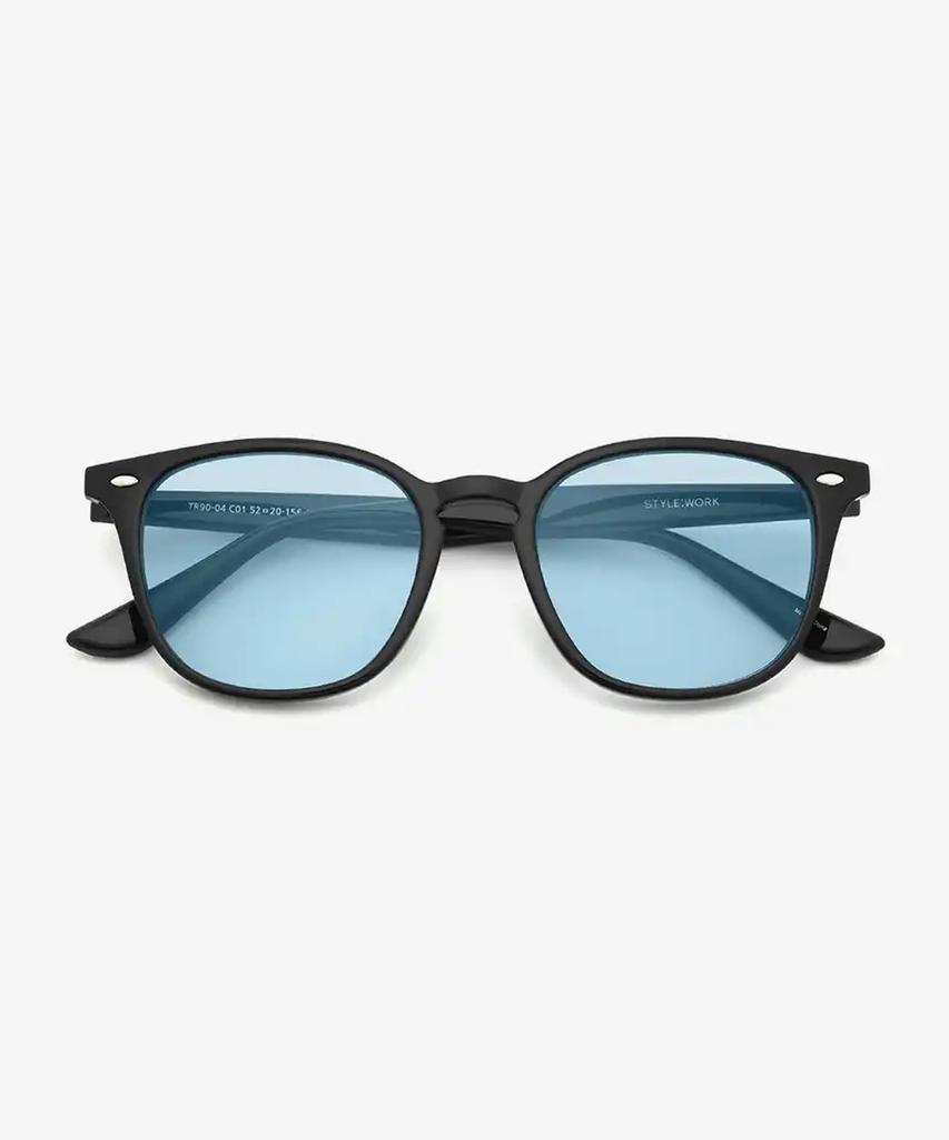 Seutailwokeu Blue Tint Style Work Tr90-04 C1_Blue Style Work Sunglasses
