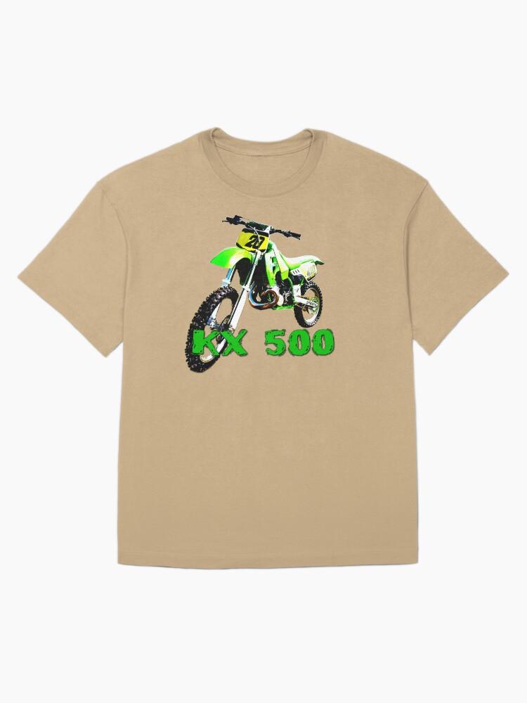 Cross Road KX 500 Motocross, Vintage Dirt Bike, Green Dirt Bike, Motocross Oversized Unisex T-Shirt