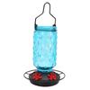 Glass Hummingbird Feeder 5 Flower Ports 16oz Outdoor Hanging Hummingbird Feeder for Garden