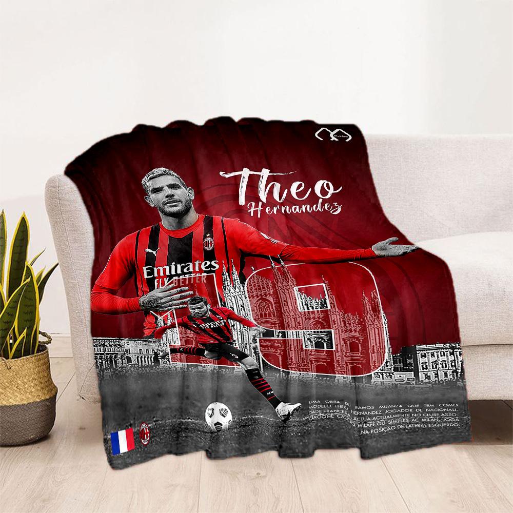 Ac Milan Blanket Durable Comfort Perfect For Chair Livingroom Office Allseason Use Warmthful Decor Perfect Gift For Relatives And Friends