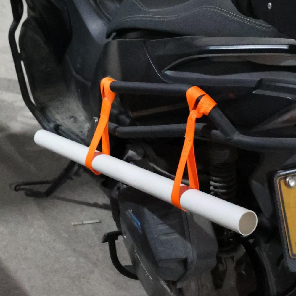 Soft Loops Tie Down Straps Secure Trailering Hauling Towing Rope Belt for Motorcycle Motorbike ATV Snowmobile Prevent Scratch