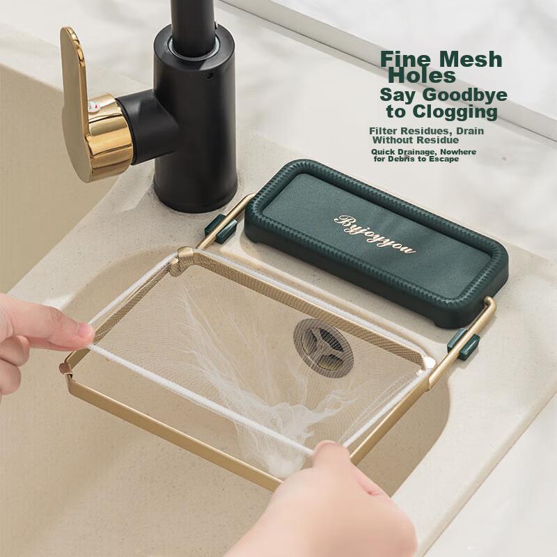 Jingmao Kitchen Sink Strainer, Sink Filter Rack, Dishwashing Basin Drain, Disposable Mesh Screen, Floor Drain Garbage Net Bag