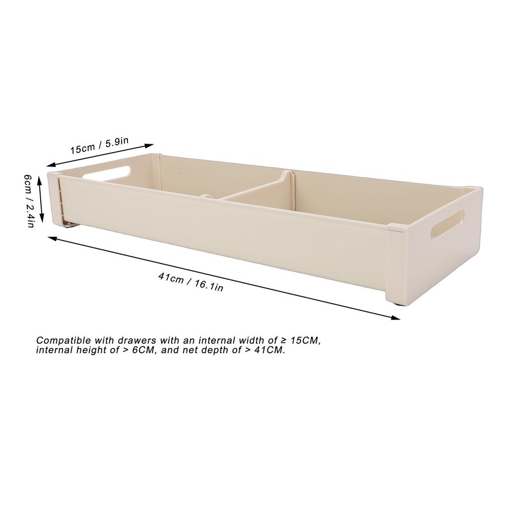 Kitchen Drawer Organizer with Adjustable Divider Aluminum Anti Slip Silverware Drawer Organizer Cutlery Tray For Forks Bowls