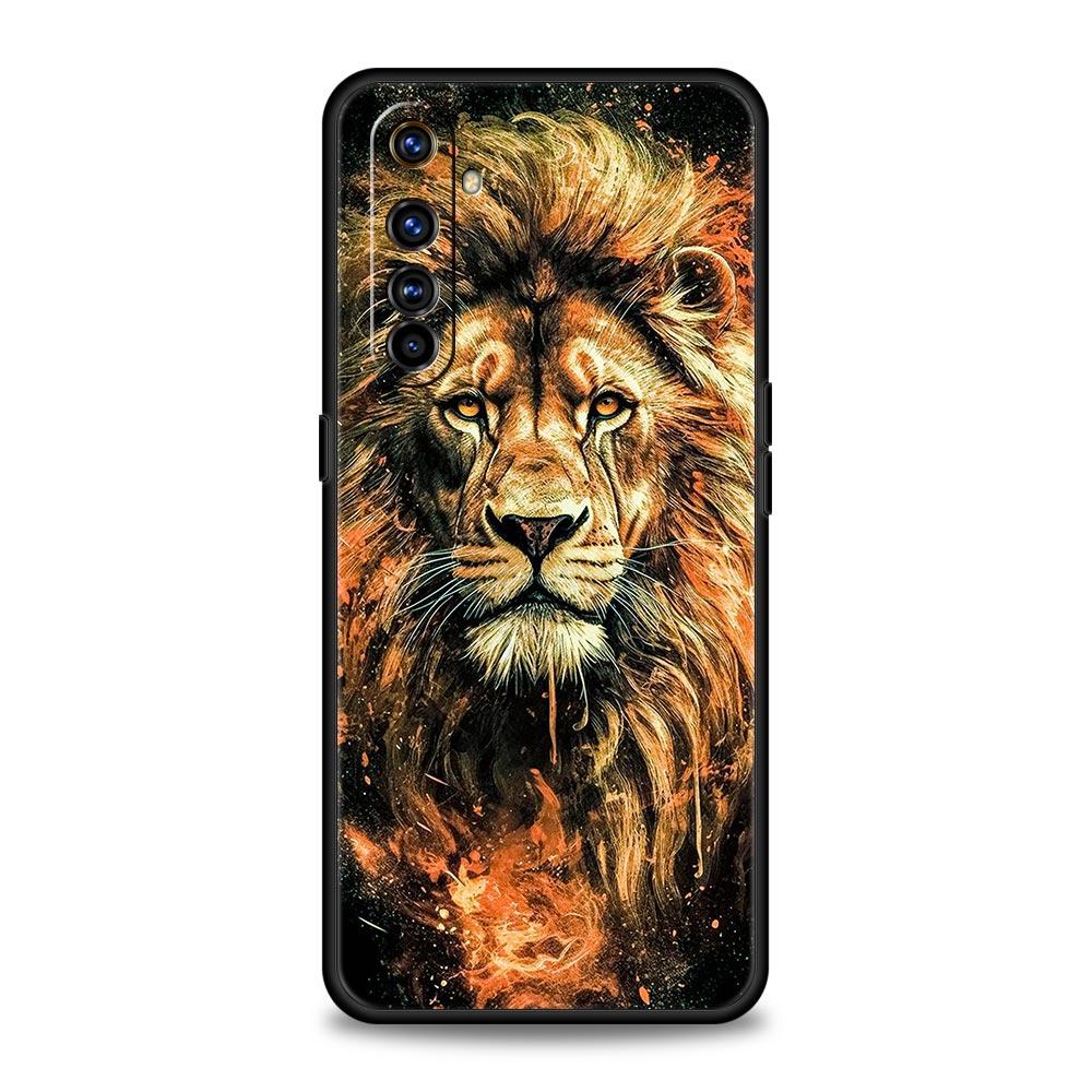 Soft TPU Case For Realme C67 C63 C55 C53 C25 C21 10 11 12 13 GT 2 3 5 Pro Plus 5G Shockproof Phone Cover The Lion Fundas Capas