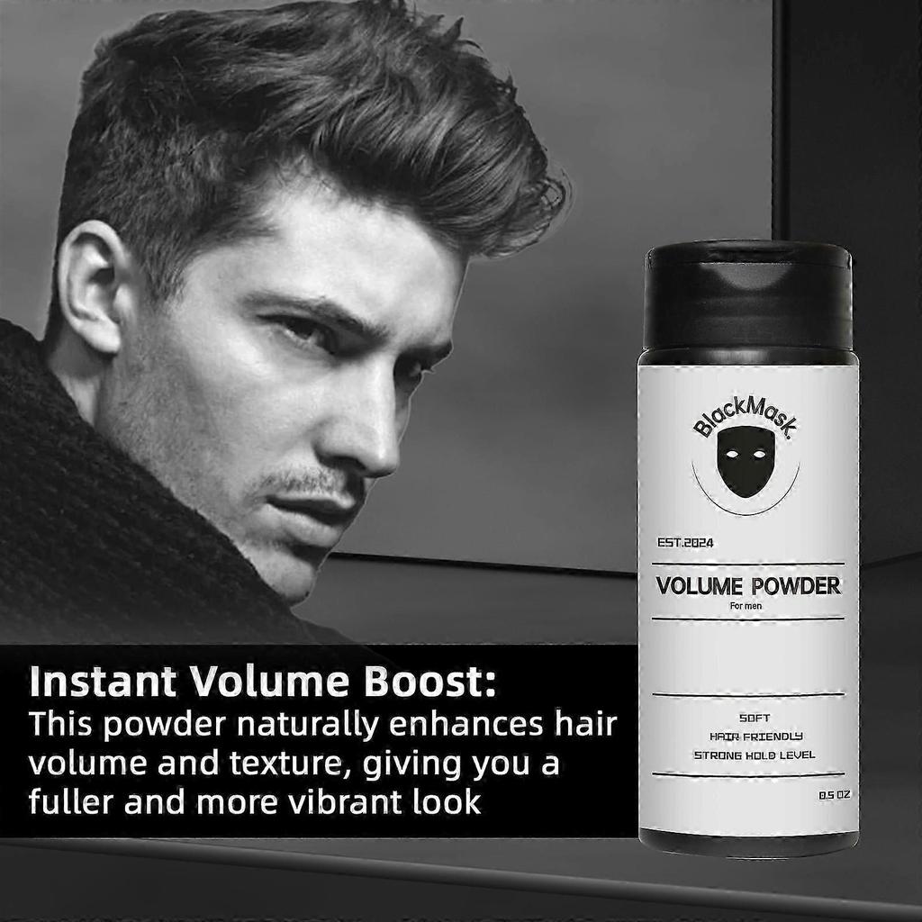 BlackMask Haarpuder zum Stylen, Volumenpuder für sofortige Textur & Volumen 40g weniger