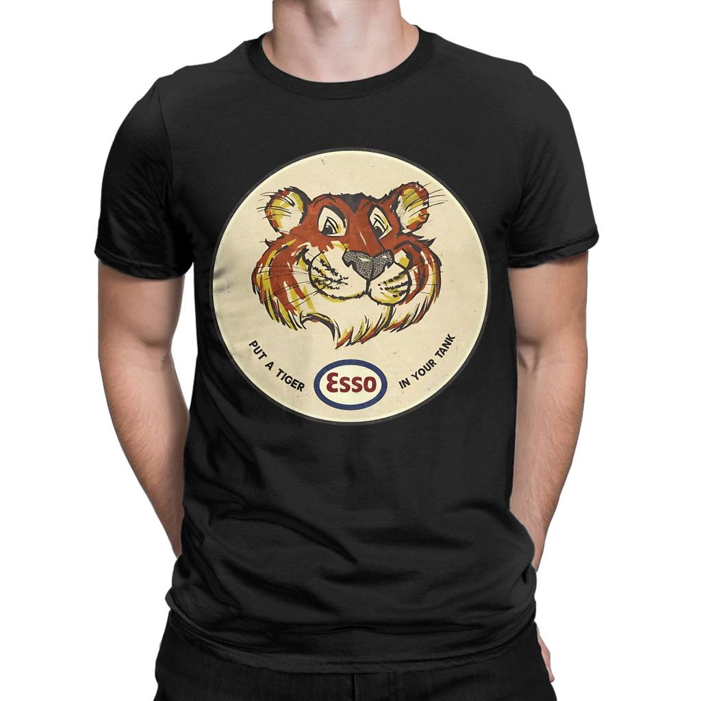 Tiger Esso Vintage Oil Company Classic Novelty 100 Cotton Tshirt Esso Tops Tees For Unisex