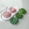 DIY Geometric Silicone Mold Succulents Shape Concrete Moulds Realistic Craft Molds Resin Moulds for Hand-Making Candle