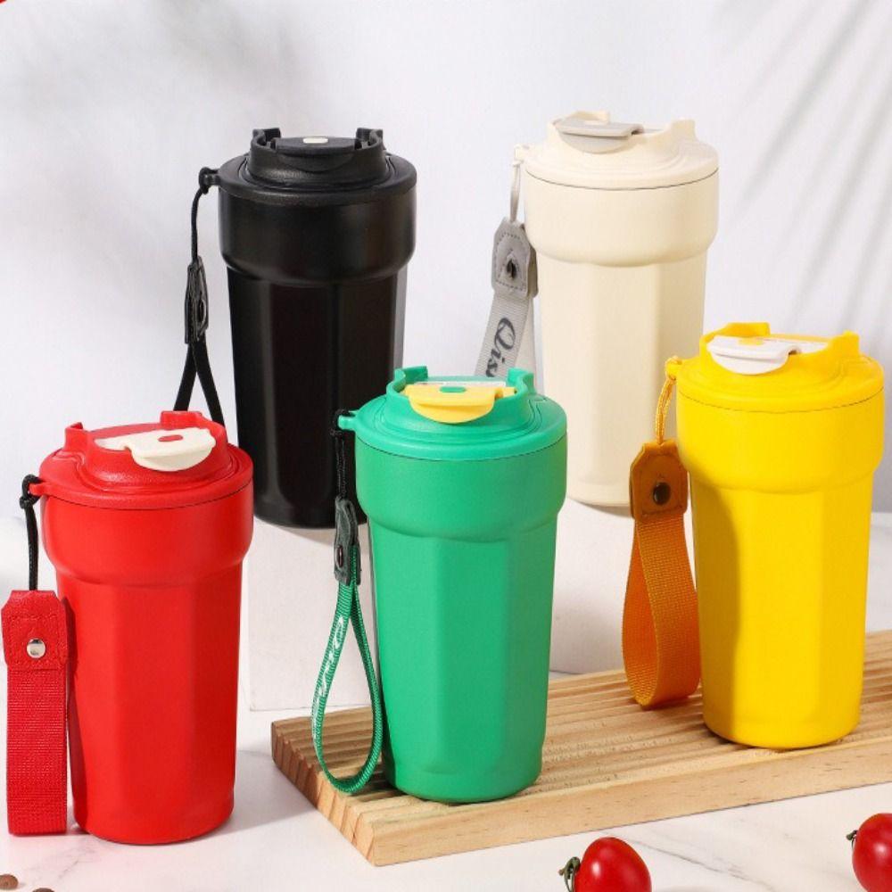 

450ml Octagonal Cup Portable Coffee Cup 2025 Thermal Mug жовтий
