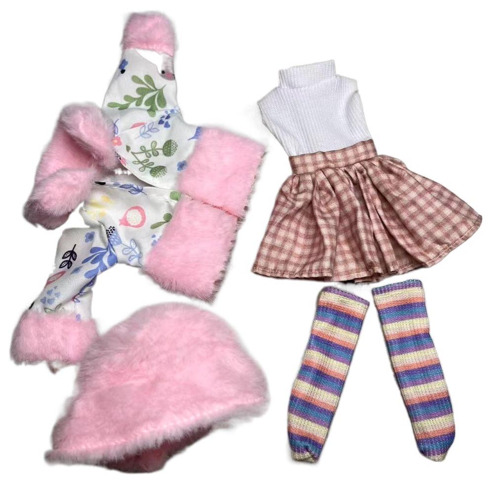 

Pretty 1/6 BJD Doll Outfit Set Fashion Doll Accessories Cute 30cm Doll Clothes Girl Toy Gift Style 12