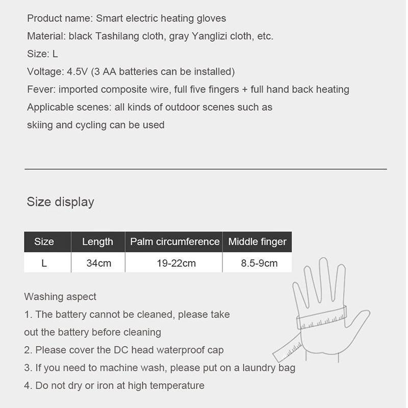 Elektrické vyhřívání Sněžné skútry Lyžařské rukavice Sněhové rukavice Větruodolné Vodotěsné Muži Ženy