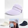 Sun Protection Outdoor Womens Summer Sun Hat With Large Brim And Detachable Top For Cycling And Beach