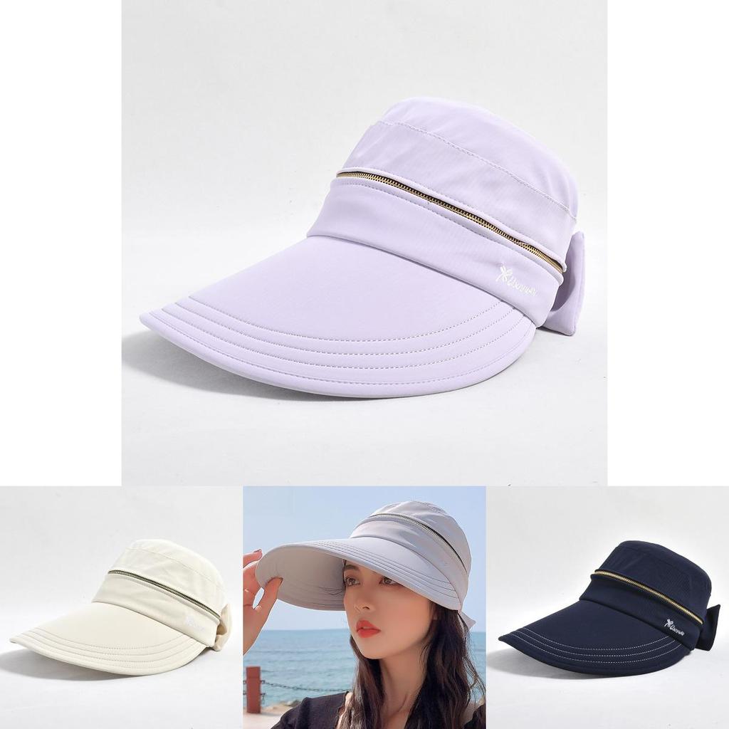 Sun Protection Outdoor Womens Summer Sun Hat With Large Brim And Detachable Top For Cycling And Beach
