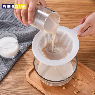 100/200/400 Mesh Cucina Noce Filtro per il Latte Colino a Rete Ultra-fine Filtro a Rete in Nylon Cucchiaio per Latte di Soia Caffè Yogurt Filtri