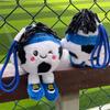 Cute Embroidered Football Plush Keychain With Pp Cotton Filling For Gifts And Decor